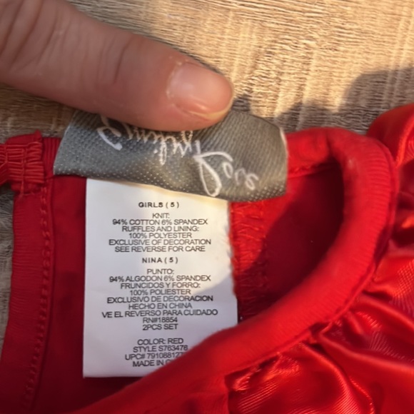 Emily Rose red white & blue dresses 3 pieces satin embroidered star/ butterfly 5 - Picture 13 of 16